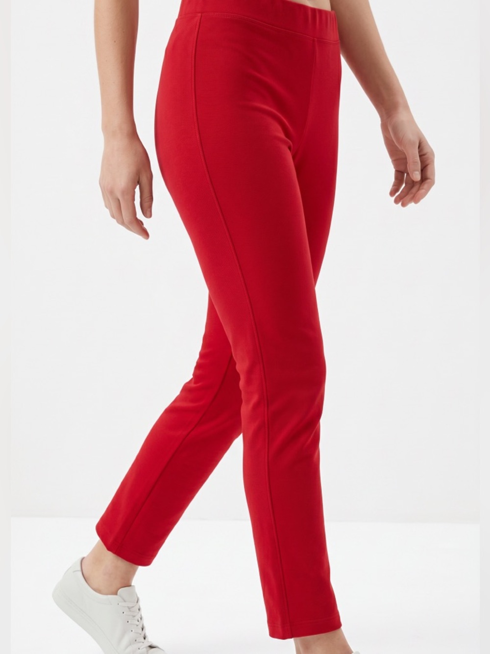 Chloe Kristyn Red Stretch Trousers, Like New, Medium